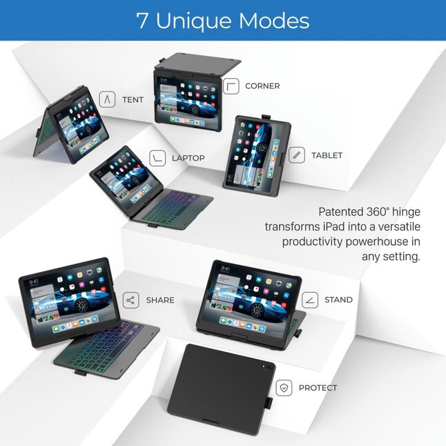 Funda con teclado Typecase para iPad Pro 11 (negra)