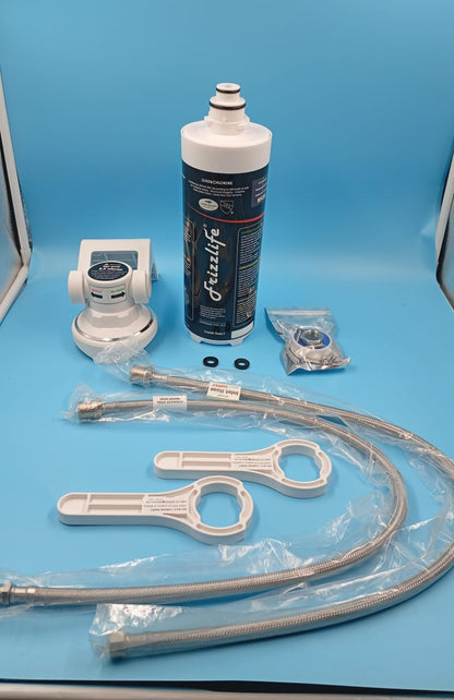 Sistema de filtro de agua, debajo del fregadero Frizzlife, 0,5 mic.
