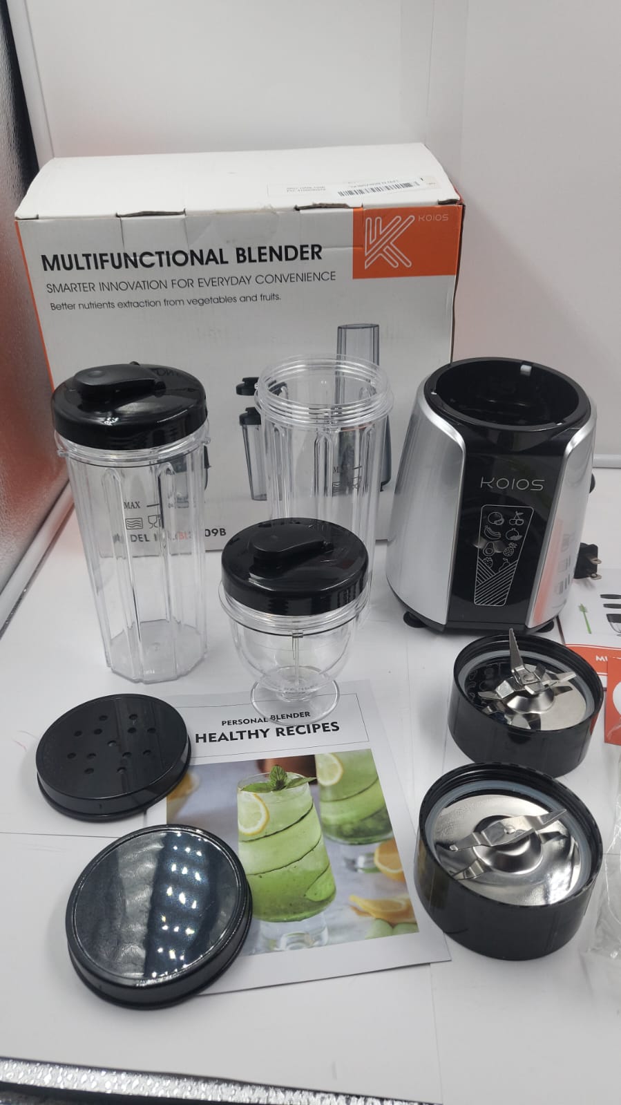 Batidora personal de presion de 1000 W para batidos. KOIOS