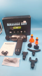Pistola de masaje RAEMAO, masajeador muscular eléctrico de mano de tejido profundo