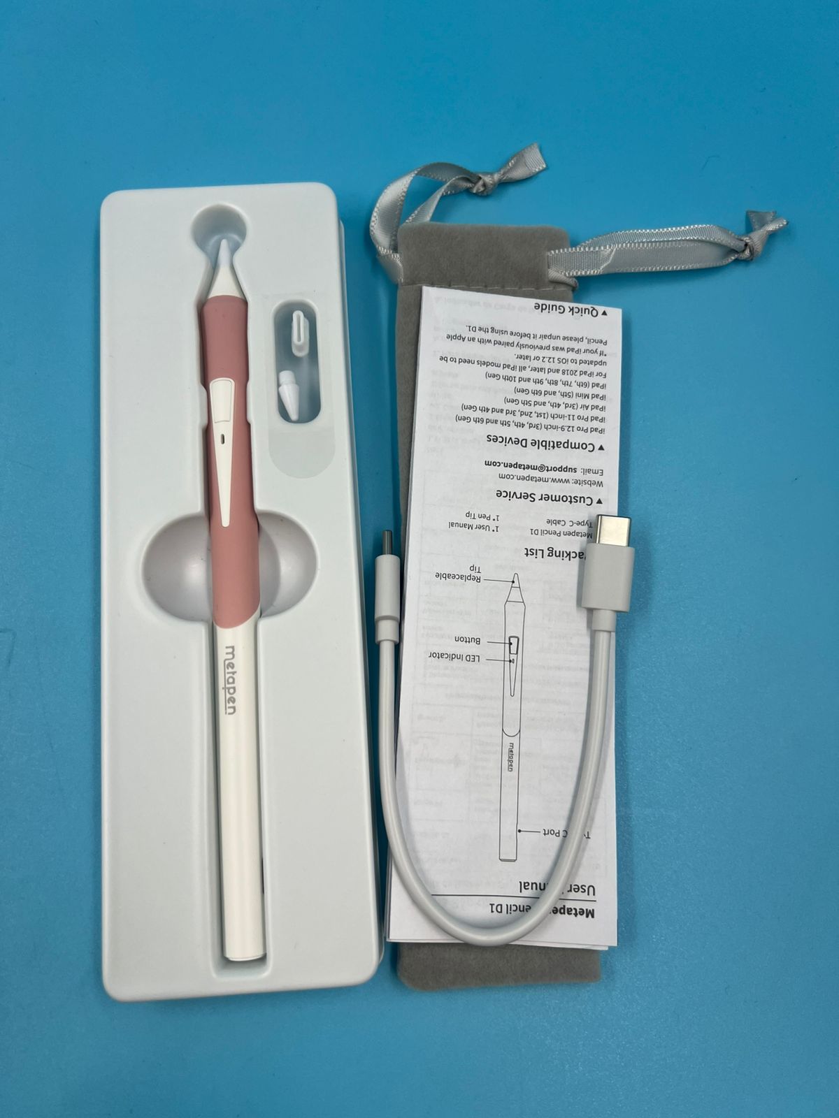 Metapen Pencil D1 para iPad 2018-2022 ergonómico