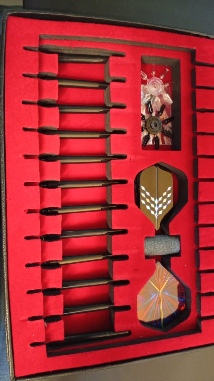 Juego de dardos con punta de acero WINSDART (paquete de 12).