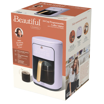 Cafetera Programable Drew Barrymore 14 Tazas Pantalla Táctil