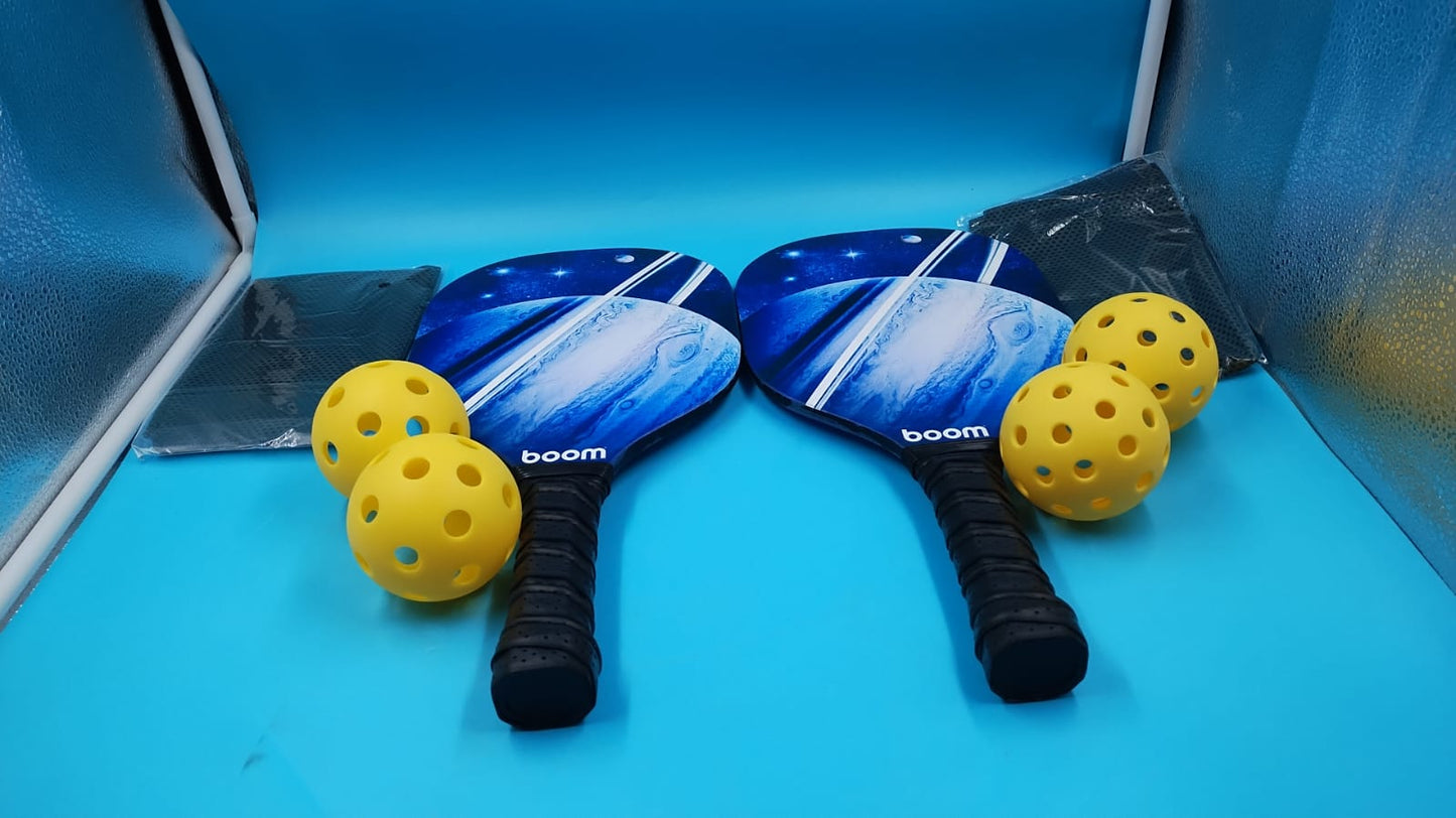 Paletas madera premium Pickleball bolsa transporte y pelotas