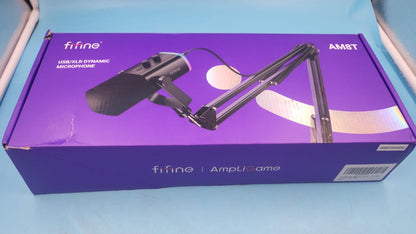 Micrófono FIFINE AM8T USB XLR RGB Con Brazo