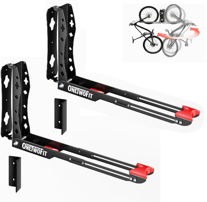Soportes de pared pivotante para bicicletas ONETWOFIT, 2 UNIDADES