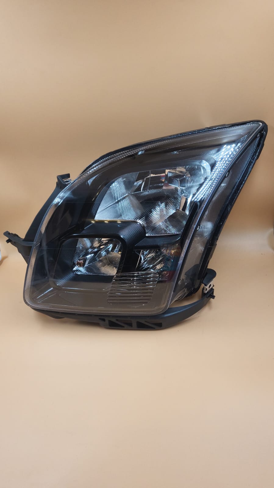 Faros delanteros para Ford Fusion 2006 2007 2008 2009, carcasa negra transparente