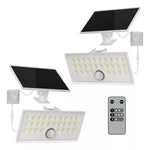 2 Luces solares para exteriores de 2600 mAh con sensor COOSOLUX