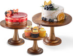 Soporte de madera rústico para cupcakes TIDITA de madera de acacia