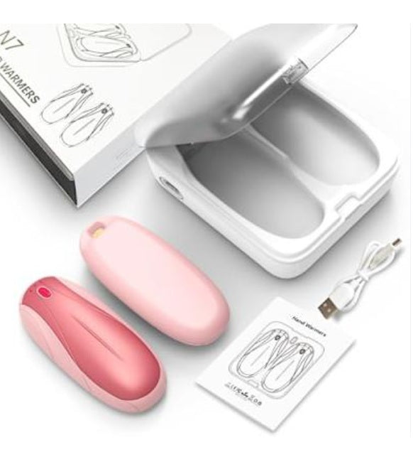 Calentadores de Manos Recargables con Estuche de Carga