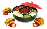 Barra Para Tacos Giratoria SugarWhisk Lazy Susan Taco Bar Con 4 Soportes