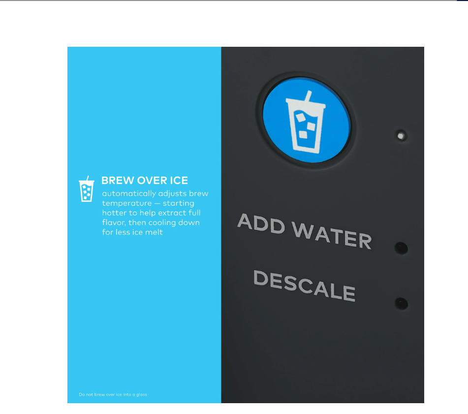 Cafetera Keurig, cápsulas K-Cup para café frío y caliente, negra.