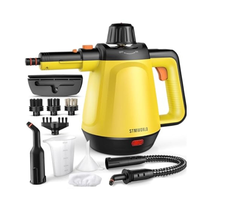 Limpiador de vapor de mano natural de múltiples superficies con 10 accesorios