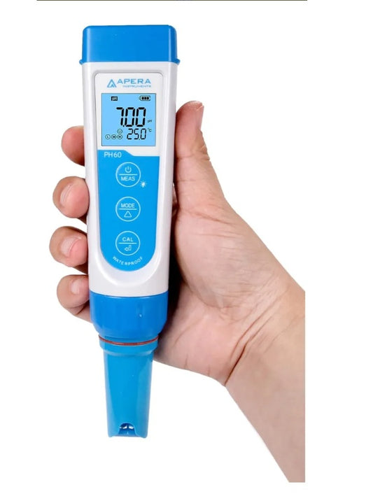 Medidor de pH de bolsillo impermeable Apera, sonda reemplazable. USADO
