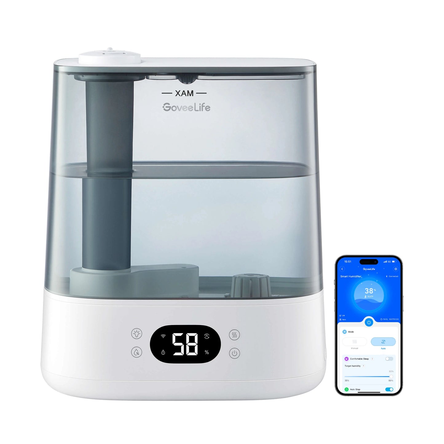 Humidificador inteligente GoveeLife 2 Lite (6 L).