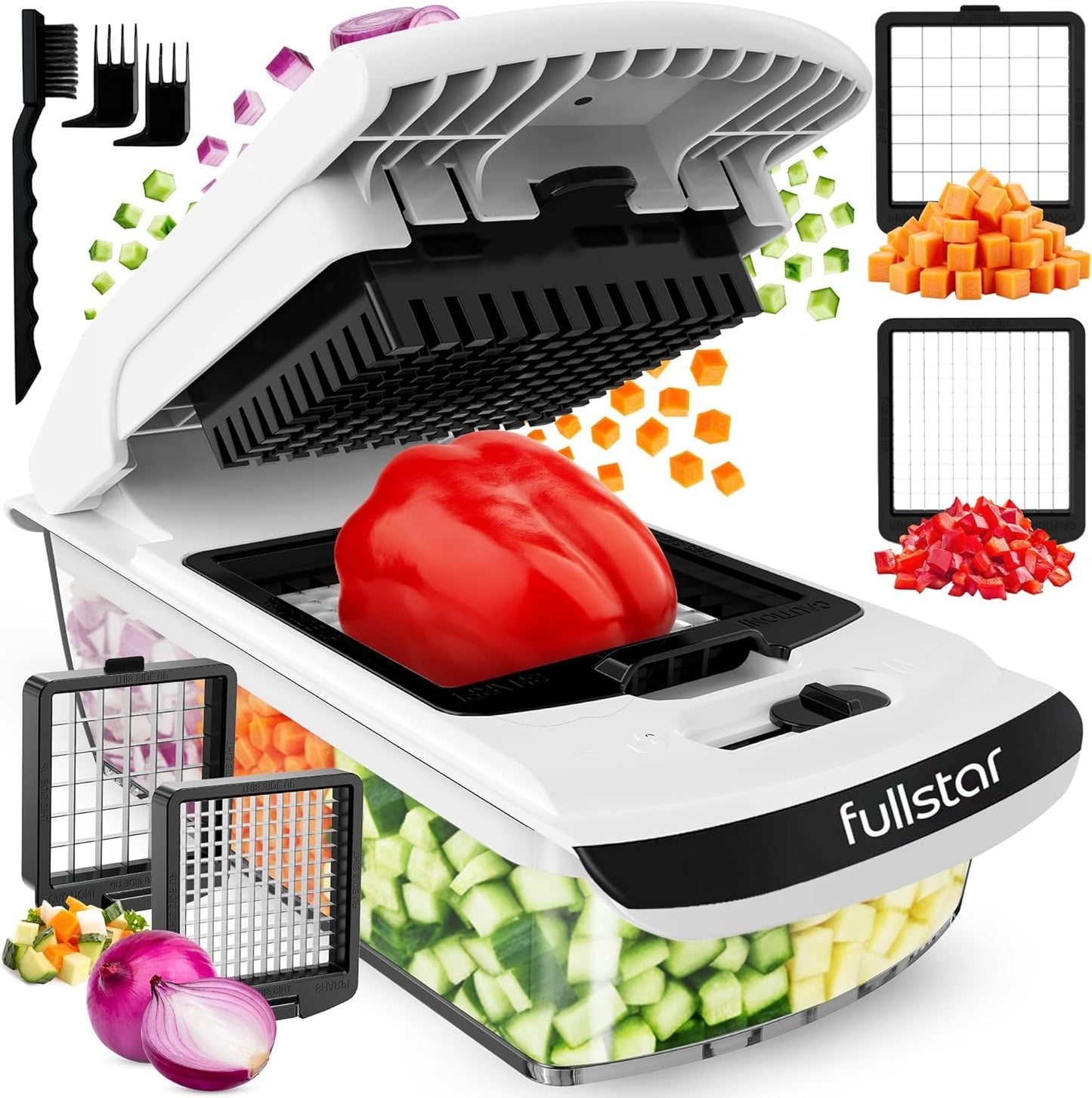Picador de verduras Picador de alimentos con recipiente Fullstar
