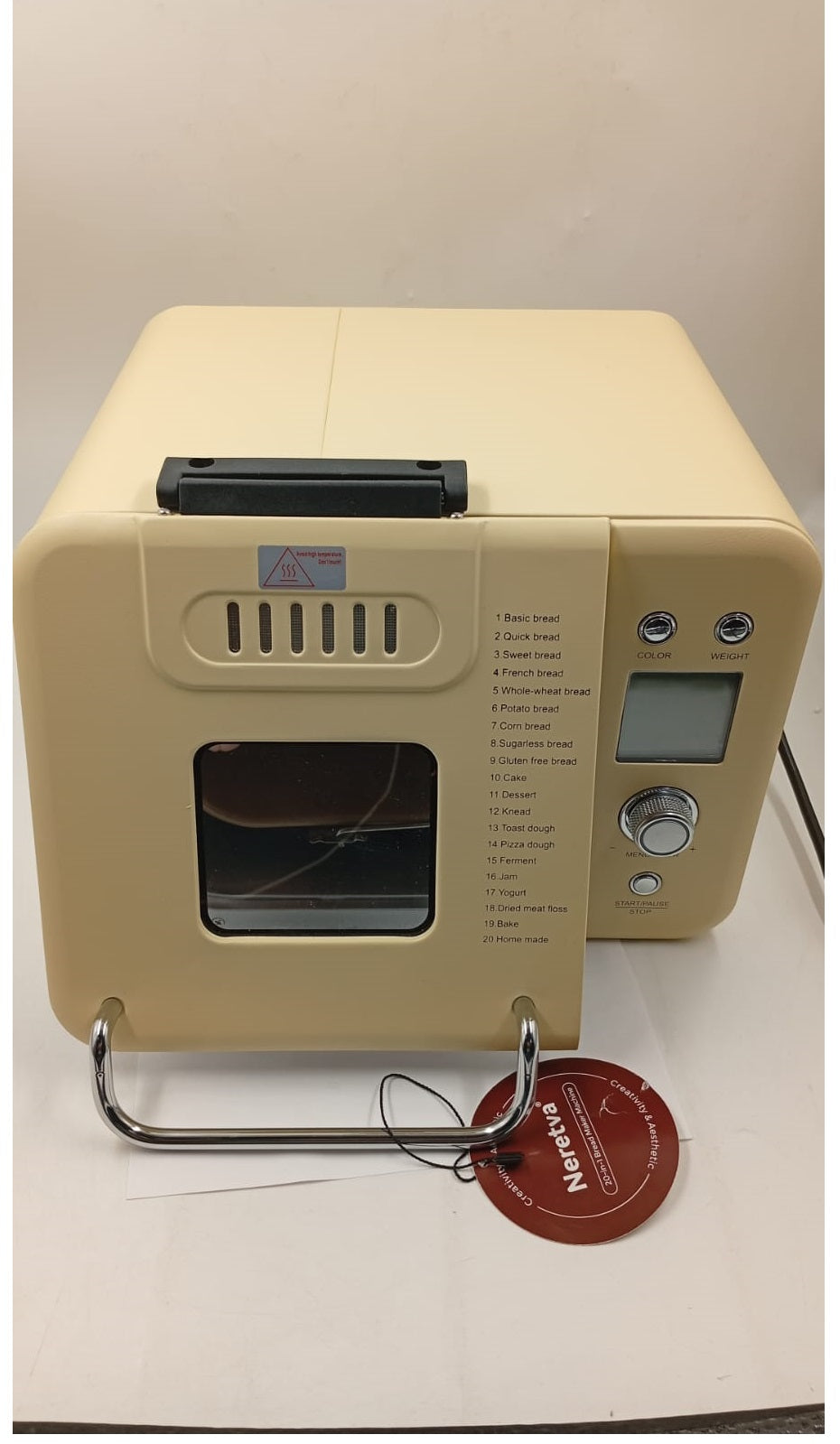 Maquina de pan, antiadherente, pequeña, 2lb, color de corteza (USADA).