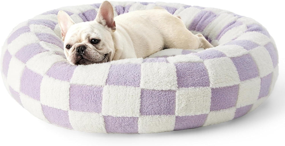 Cama Donut Para Perro Mediano 30 pulgadas Suave Antideslizante