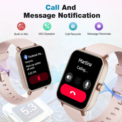 Reloj inteligente pantalla táctil de 1,8" compatible Android y iPhone