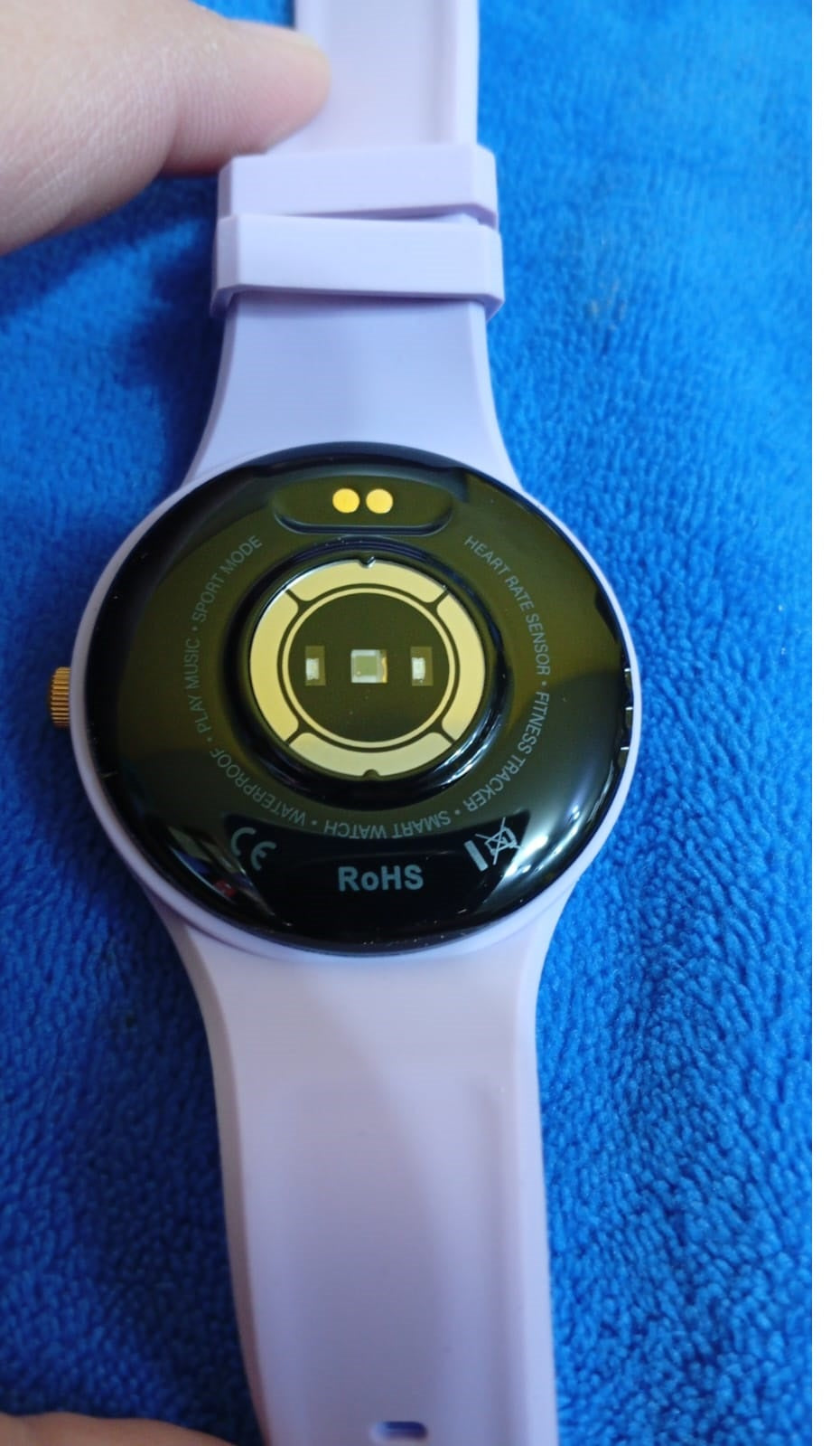 Smartwatch para mujer, LILA, Android iOS, podómetro, cal. counter