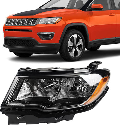 Faro Delantero Izquierdo Para Jeep Compass 2017-2022 Halogen