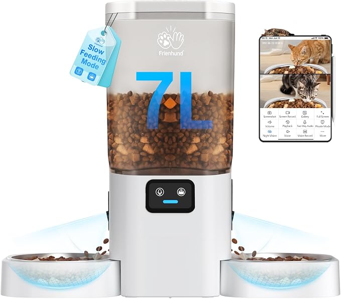 Dispensador Comida Frienhund 7L Doble Aut Con camara