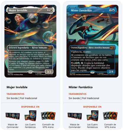 Magic The Gathering Marvel Fantastic Four 100 Cartas