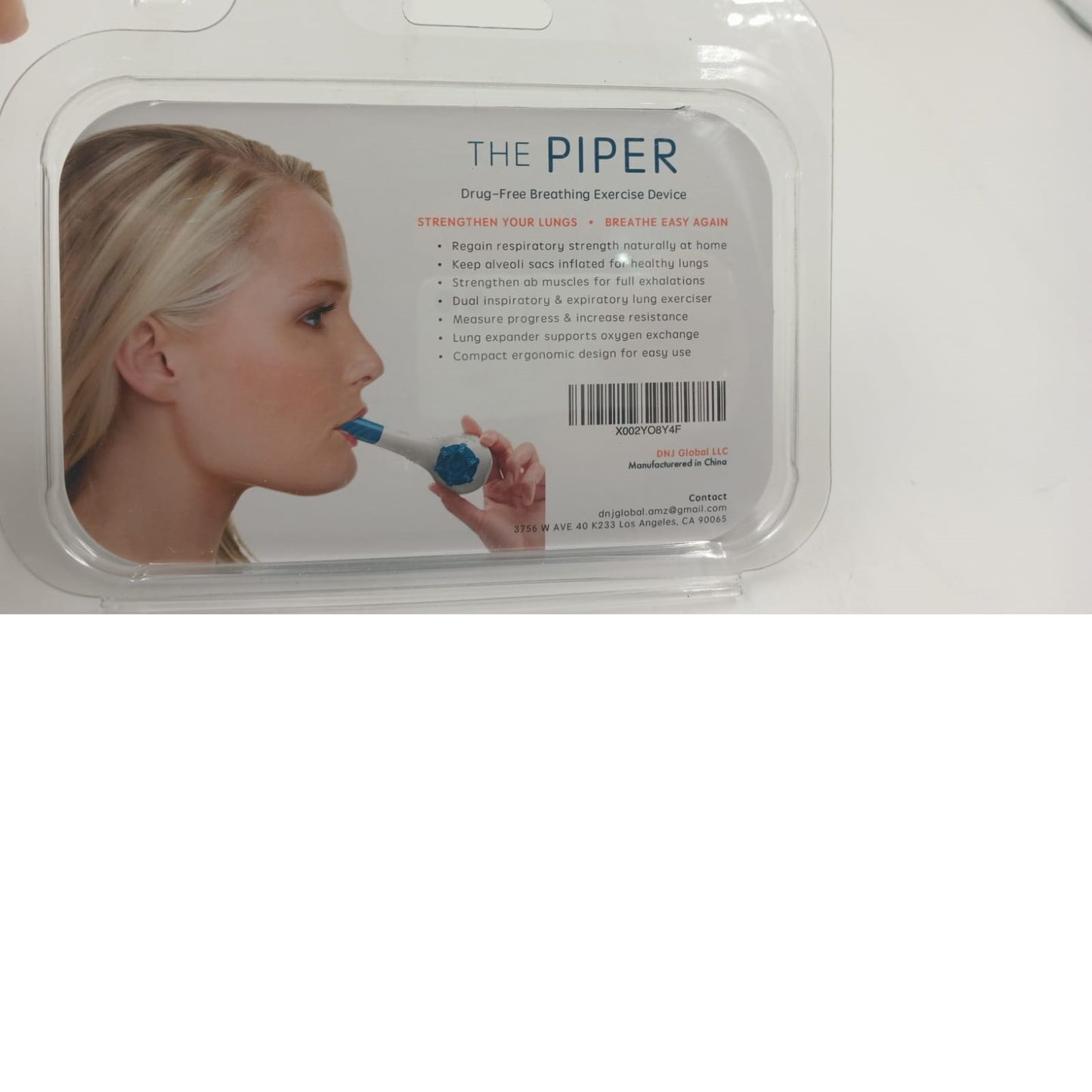 Entrenador de Ejercicios de Respiración, Para coredores y atletas.