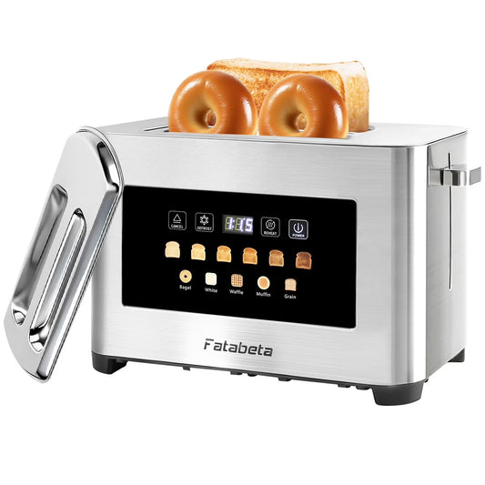 Fatabeta Tostadora tostadora de 2 Rebanadas con Tapa Antipolvo