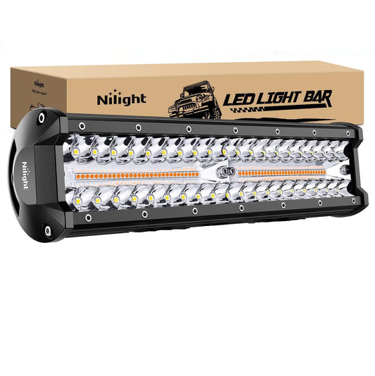 Nilight  Barra de luz LED de 12 pulgadas, 300 W.