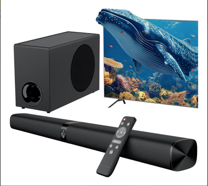 Barra de sonido con subwoofer, Bluetooth Home Theater, 120W (USADO)