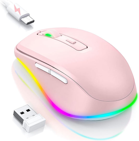 Mouse inalámbrico Jiggler LED PEIOUS (USADO)