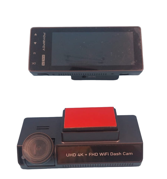 Cámara para coche POYBPCY 4K, WiFi, con tarjeta SD de 64 GB, control por app