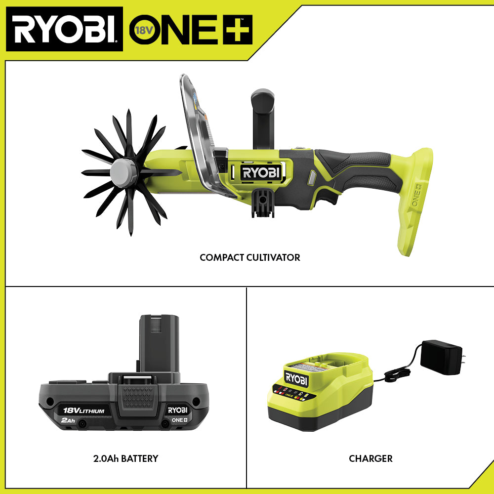 CULTIVADOR COMPACTO 18V ONE+ SOLO HERRAMIENTA RYOBI