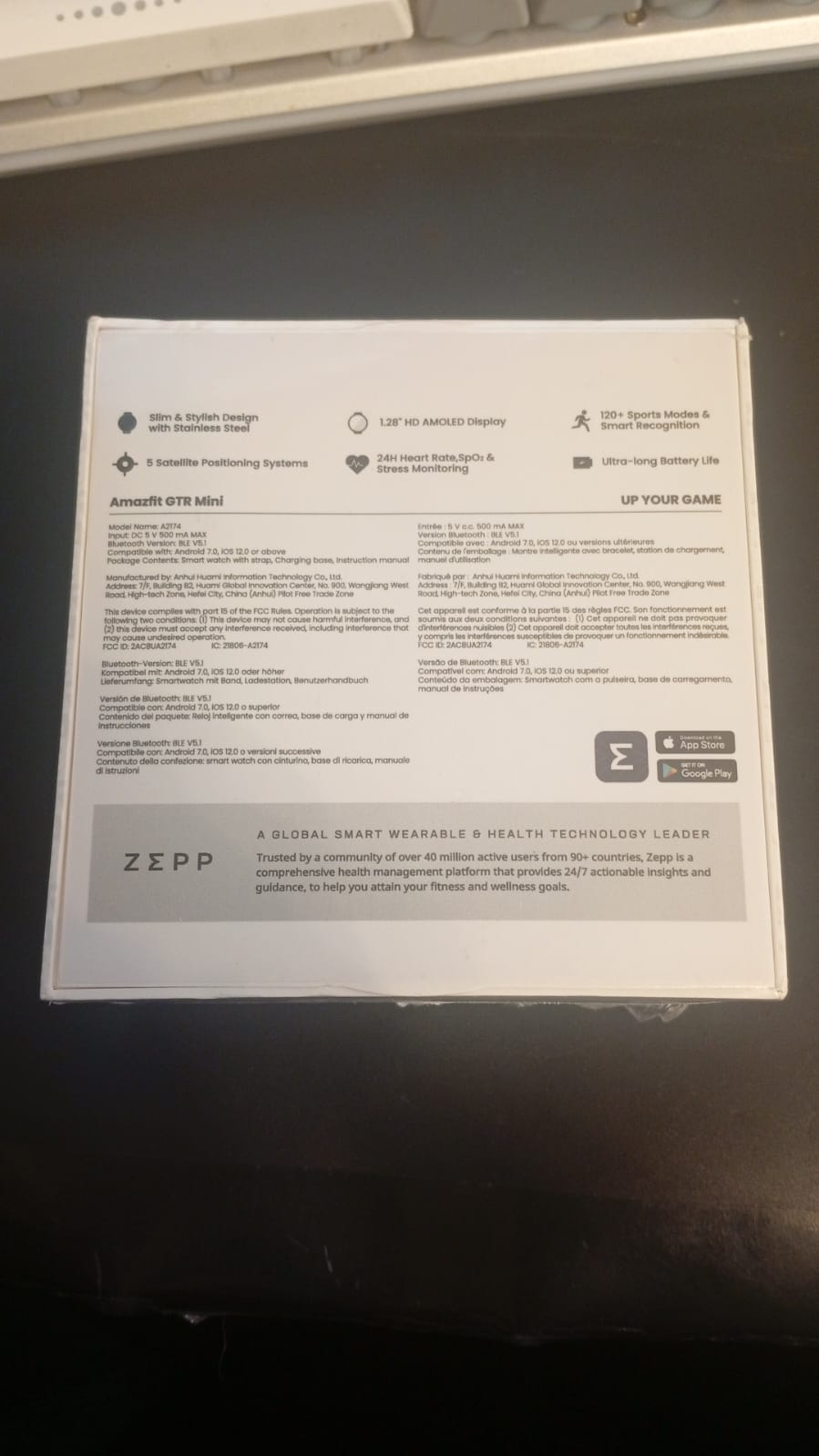 Amazfit GTR Mini Reloj Inteligente, 43mm, AI Fitness, GPS.