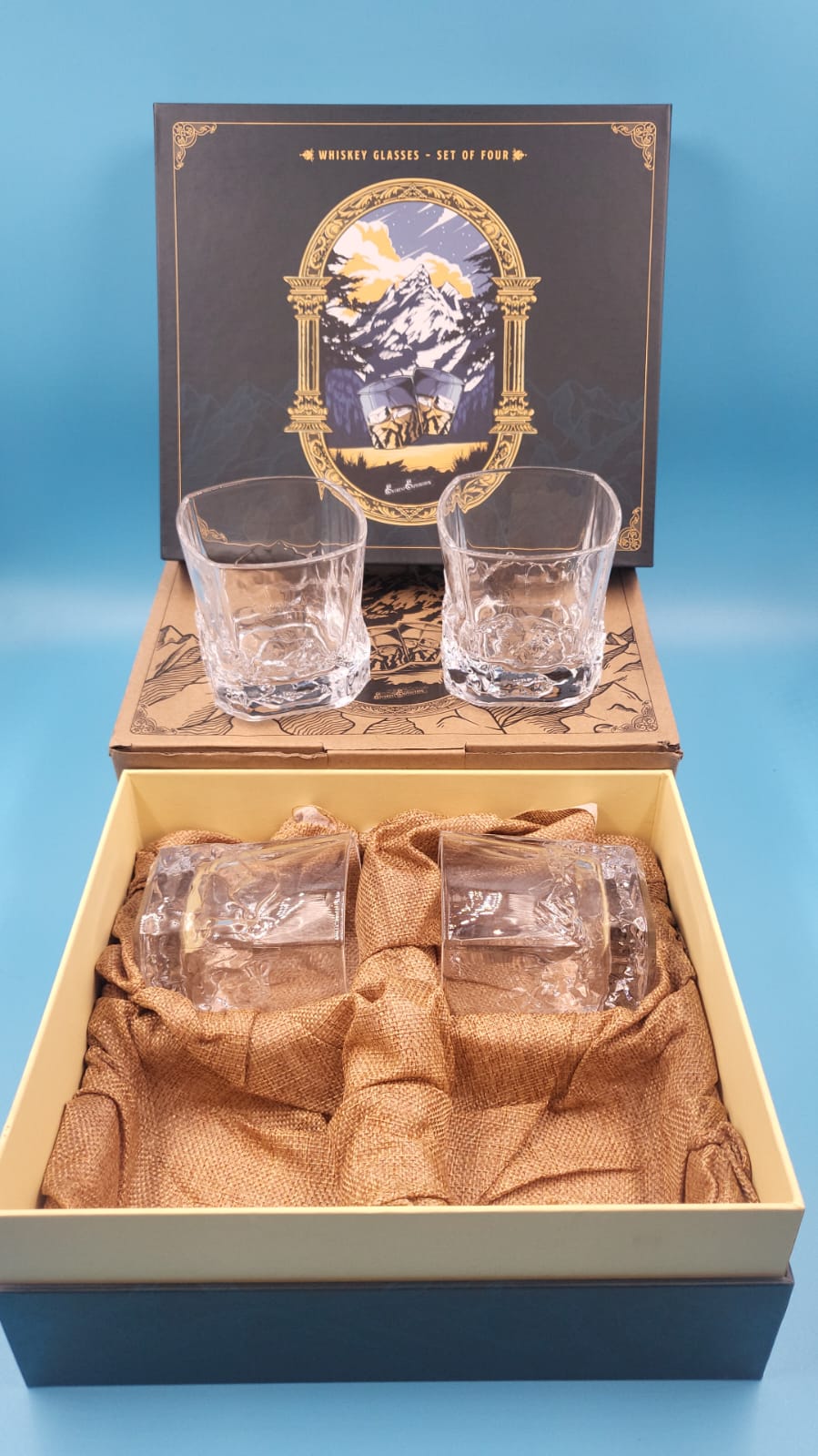 Juego de vasos bourbon de 4 pulgadas, pesado congelable, 8 onzas Unique Everest