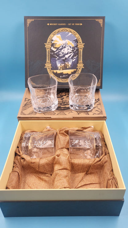 Juego de vasos bourbon de 4 pulgadas, pesado congelable, 8 onzas Unique Everest