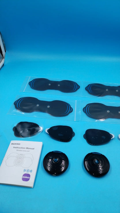 Estimulador Muscular Inalámbrico, 2 Juegos Dens, Alivio de Dolor.