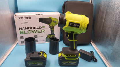 Soplador de Hojas Inalámbrico ZARIMI 980,000 RPM con 2 Baterías