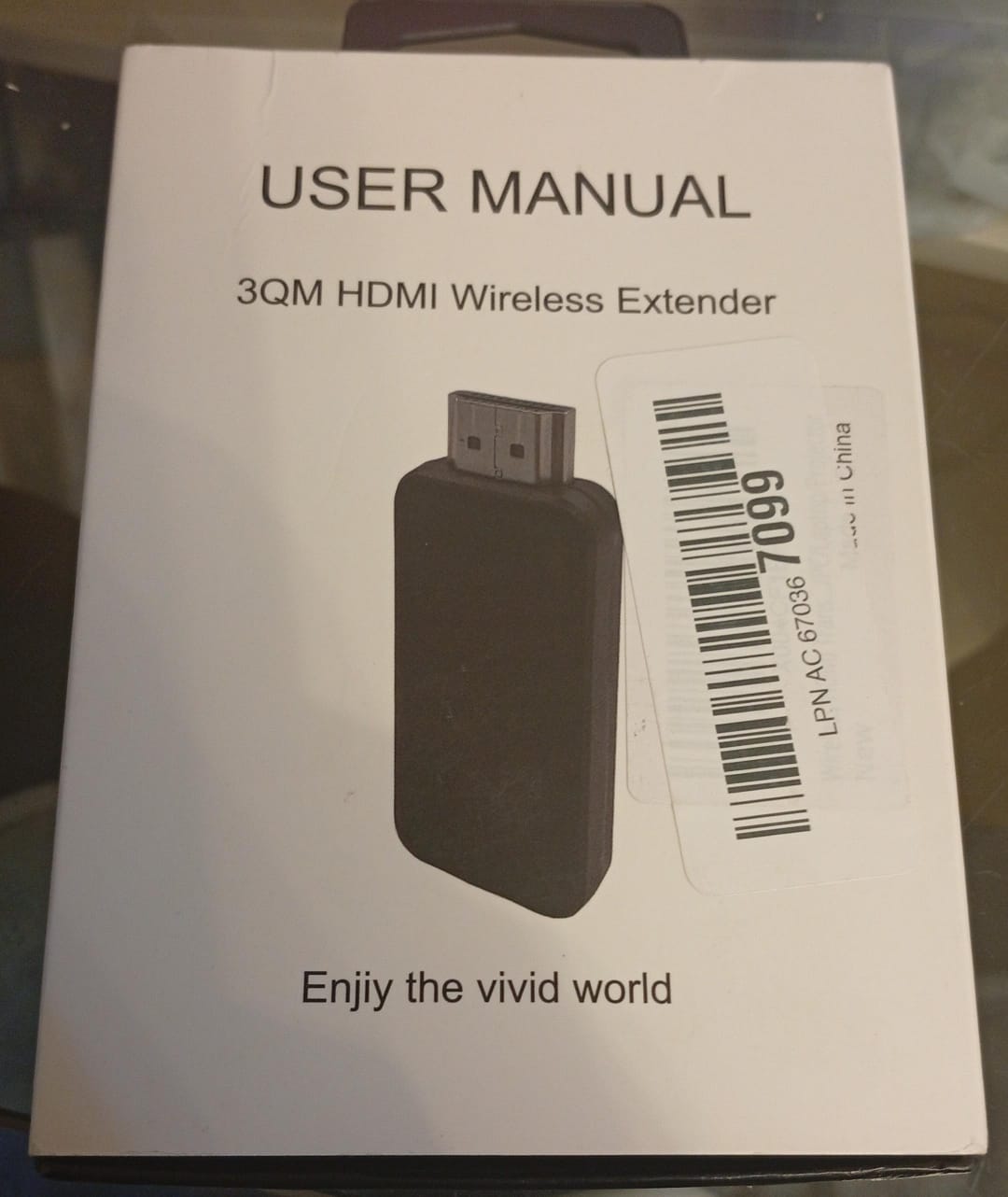 kit extensor inalámbrico portátil de HDMI, Transmisor y receptor.