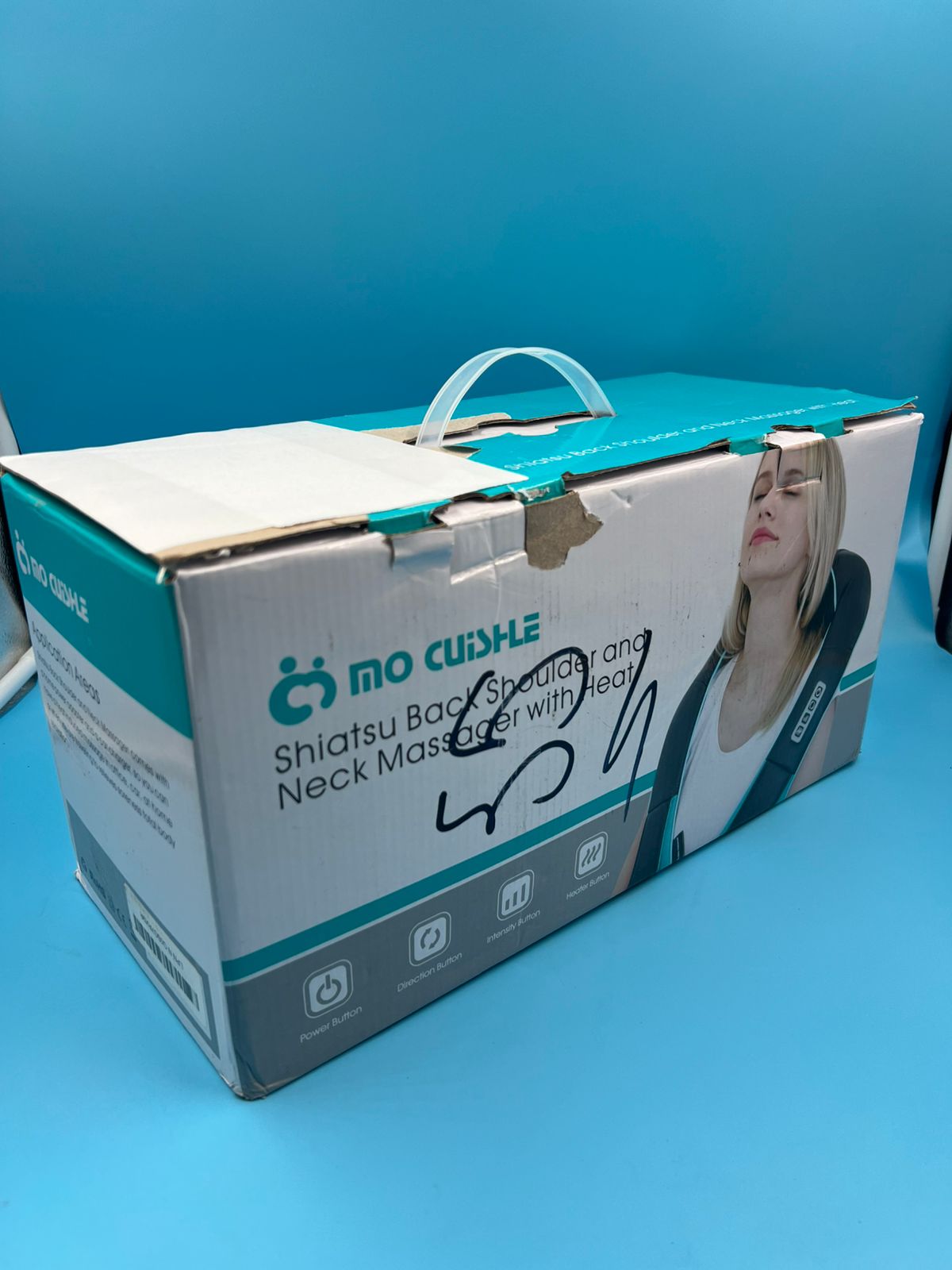 Mo Cuishle Shiatsu Masajeador de espalda y cuello con calor