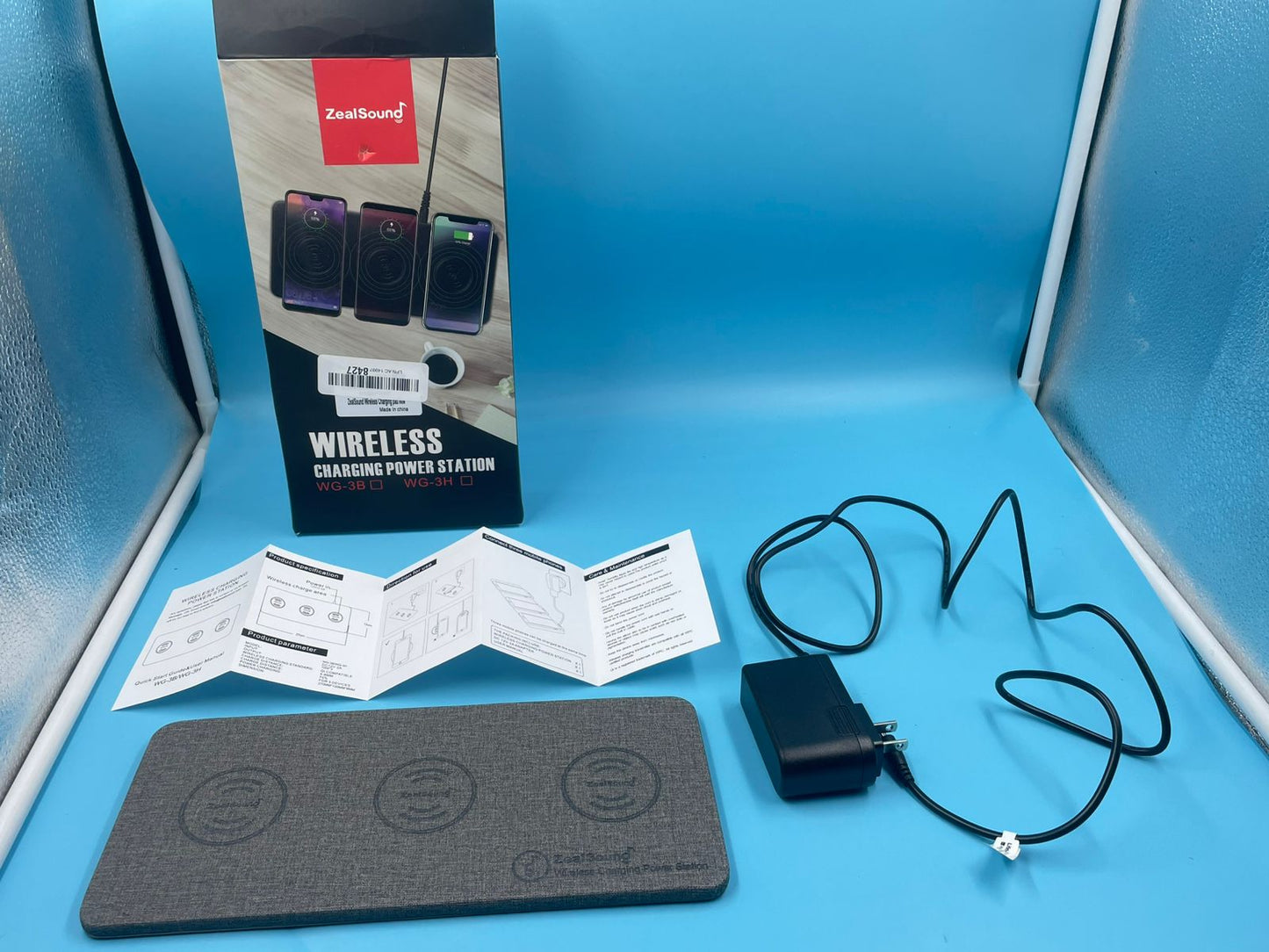 ZealSound Cargador inalámbrico Triple, Almohadilla de Carga inalámbrica con certificación.