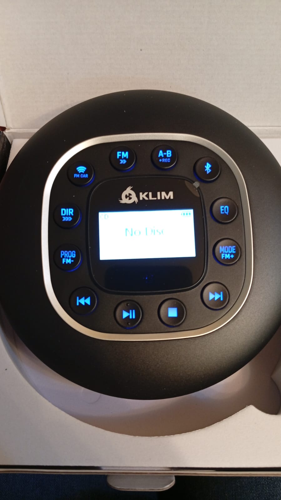 Reproductor de CD portátil, KLIM Journey, radio FM, tarjeta SD.