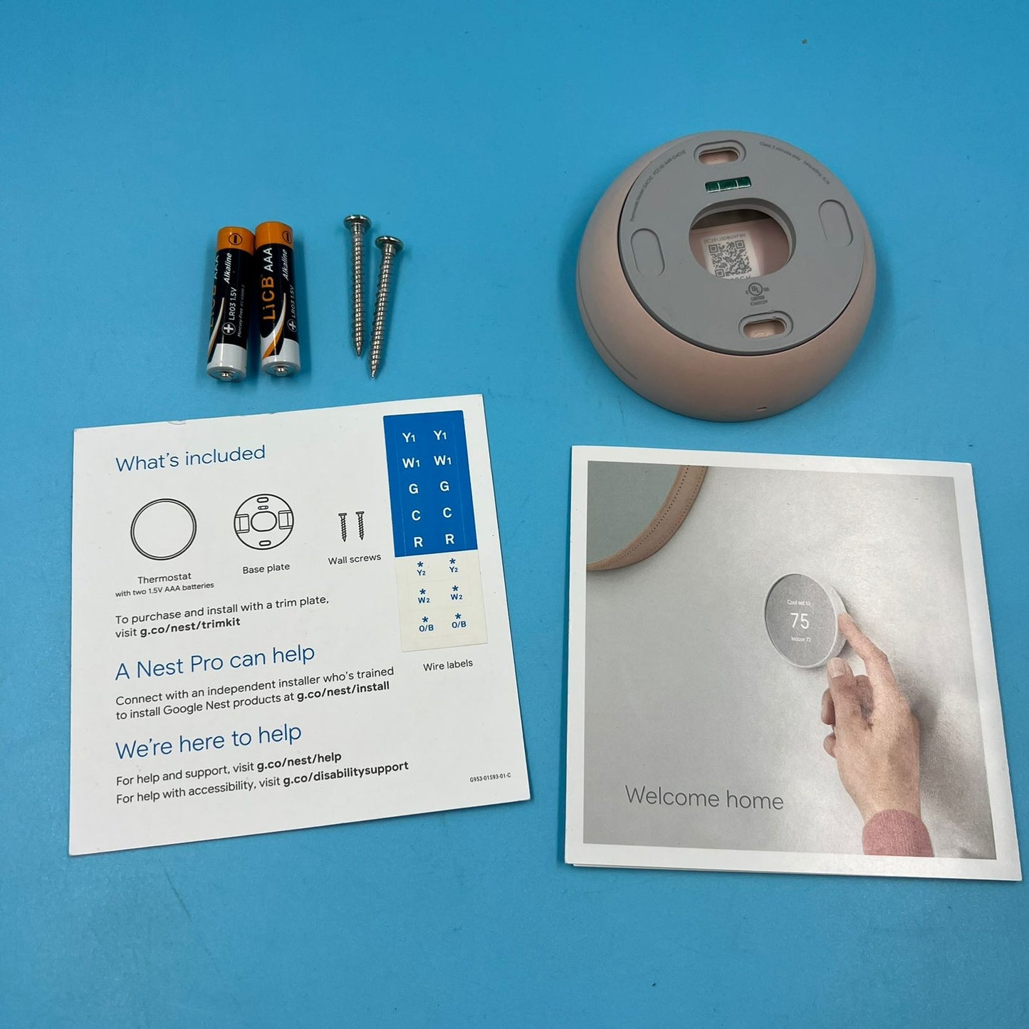 Google Termostato inteligente Nest para el hogar (USADO)