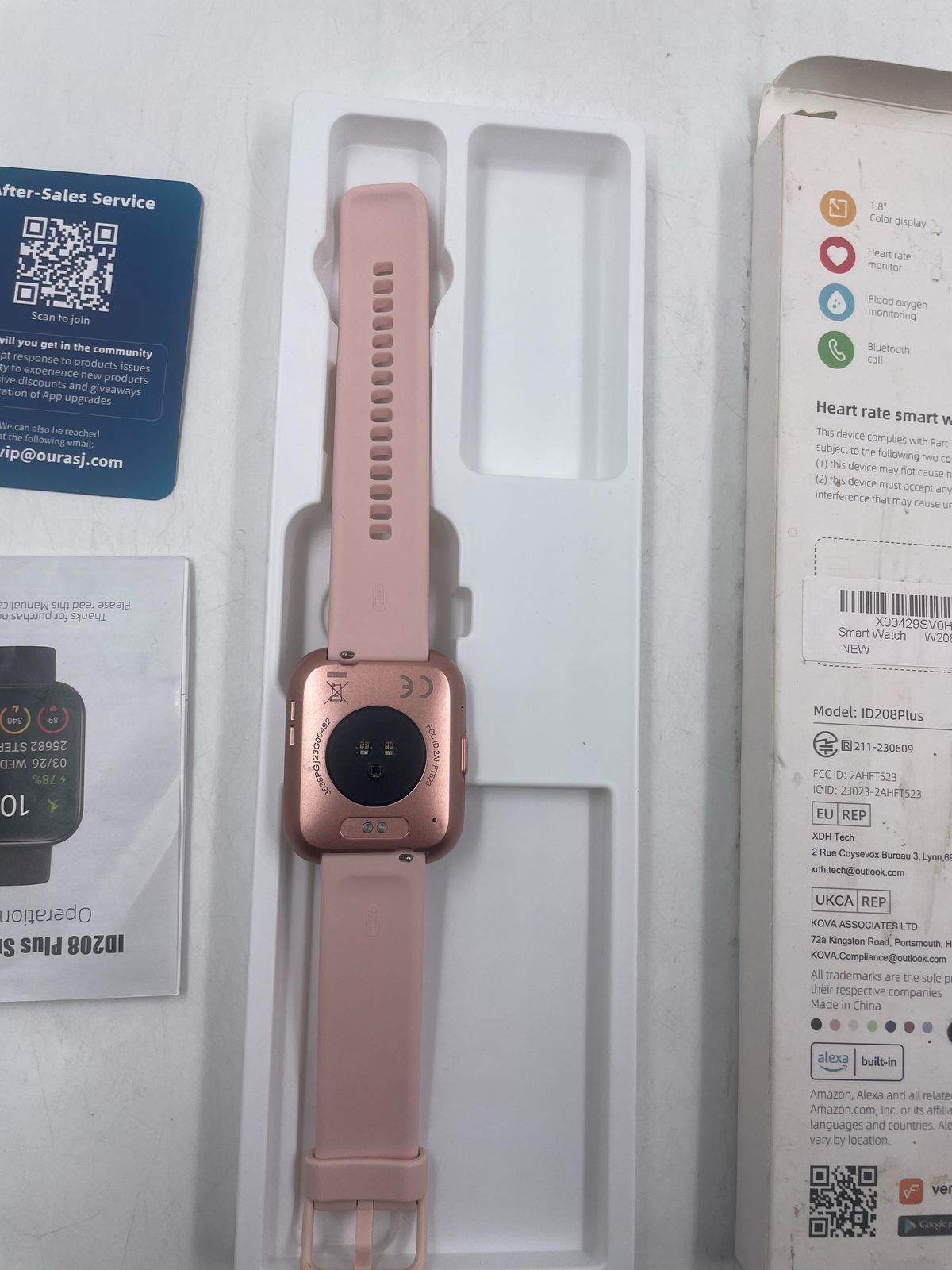 Smartwatch Mujer,Reloj Inteligente Deportivo para Mujer 1.96" Pantalla Bluetooth. (USADO).