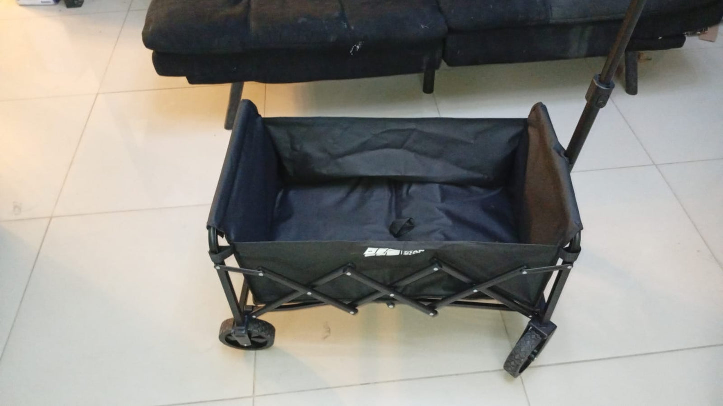 Carro plegable plegable, resistente, 180 lbs. (Detalle en rueda).