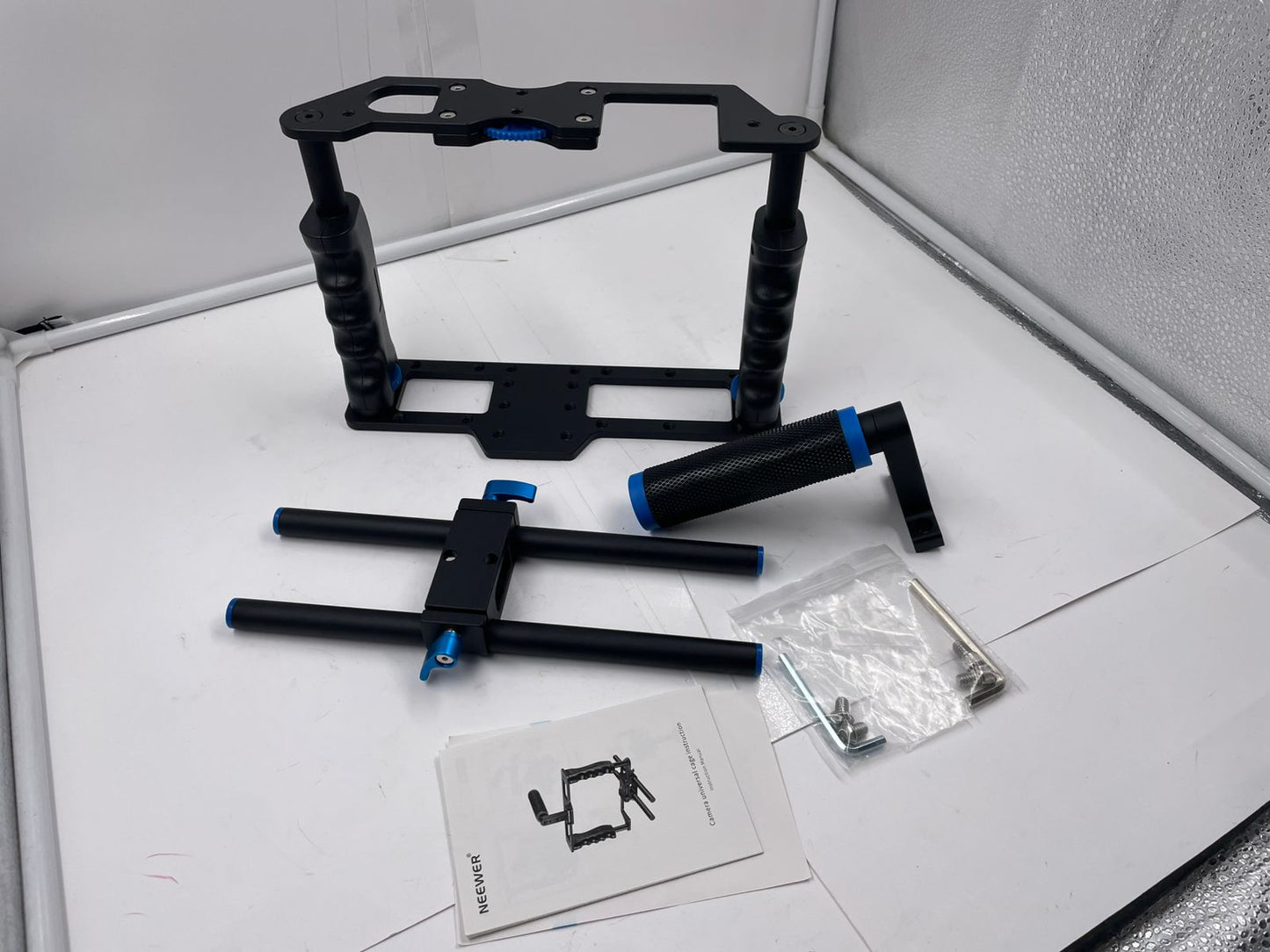 Kit de jaula para cámara, grabacion video, pelicula, NEWER.