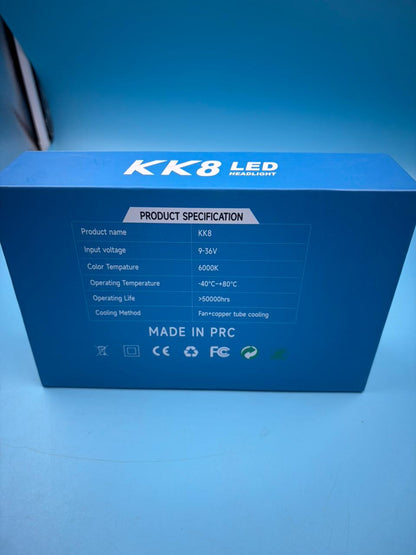 Juego 4 bombillas LED faros delanteros 9005HB3 H11H9H8
