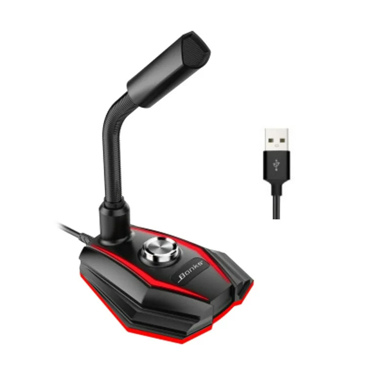 Micrófono de escritorio ajustable para computadora.