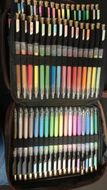 Bolígrafos de gel retráctiles, ZSCM de 100 colores, punta fina 0.039 in.